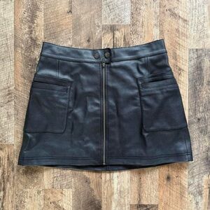 Free People Black Mini Skirt